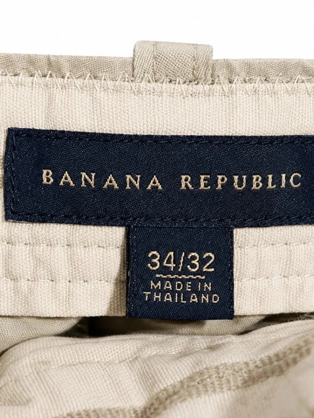 NWT Banana Republic Heritage Cargo Pants Men's 34x32 Khaki Utility Relaxed Fit